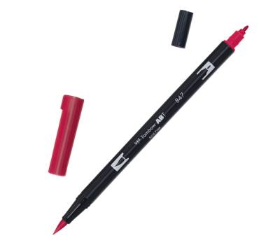 Pennarello Dual Brush 847 - crimson - conf. 6 pezzi - Tombow - PABT-847 - 4901991902075 - DMwebShop