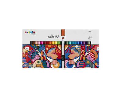 Pennarello Prisma - punta 3,7 mm - colori assortiti - Plus - conf. 24 pezzi - Carioca - 45207 - 8003511452070 - DMwebShop