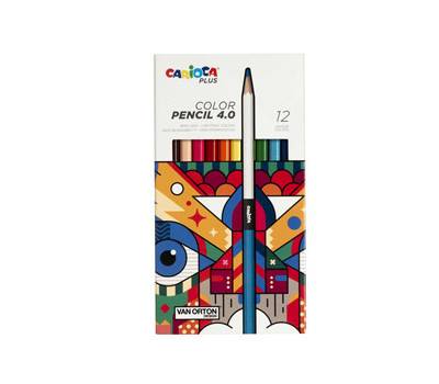 Matita colorata Color Pencil 4.0 - mina 4 mm - colori assortiti - Plus - conf. 12 pezzi - Carioca - 45201 - 8003511452018 - DMwebShop
