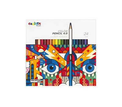 Matita colorata Color Pencil 4.0 - mina 4 mm - colori assortiti - Plus - conf. 24 pezzi - Carioca - 45203 - 8003511452032 - DMwebShop