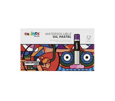 Pastello a olio - lunghezza 60 mm - colori assortiti - Plus - conf. 12 pezzi - Carioca - 45214 - 8003511452148 - DMwebShop