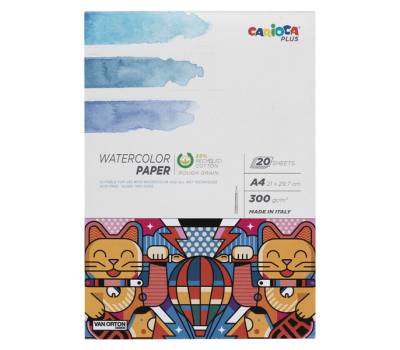 Album acquerello - A4 - 300 gr - 20 fogli - Plus - Carioca - 45223 - 8003511452230 - DMwebShop
