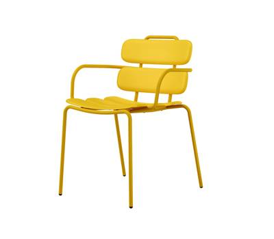 Seduta collettivita' Lemon con braccioli - giallo - Unisit - LEB/giallo - 8059513463019 - DMwebShop