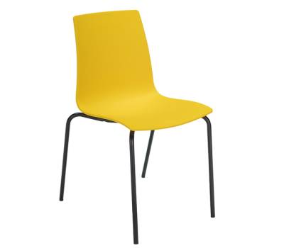 Seduta Candy - PPL - giallo-nero opaco - conf. 4 pezzi - Grandsoleil - S3341GB - 100643CNF01 - DMwebShop
