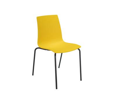 Seduta Candy - PPL - giallo-nero opaco - conf. 4 pezzi - Grandsoleil - S3341GB - 100643CNF01 - DMwebShop