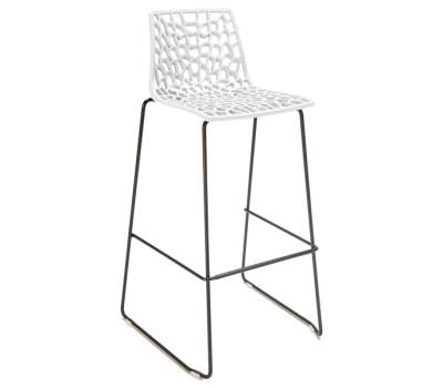 Sgabello Spider Fix - nero opaco-bianco - conf. 4 pezzi - Grandsoleil - S2802B - DMwebShop