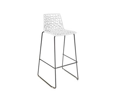 Sgabello Spider Fix - nero opaco-bianco - conf. 4 pezzi - Grandsoleil - S2802B - DMwebShop