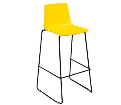 Sgabello Imola Fix - nero opaco-giallo - conf. 4 pezzi - Grandsoleil - S2903GB - 100650CNF - DMwebShop
