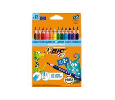 Matita colorata Evolution Triangle - colori assortiti - conf. 12 pezzi - Bic - 82973511 Bic Kids - 3086124001632 - DMwebShop