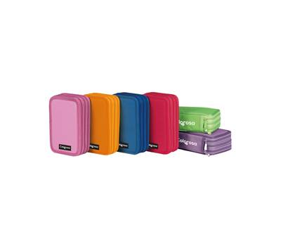 Astuccio Colors 3 zip - 13 x 20 x 7,5 cm - tessuto - colori assortiti - conf. 6 pezzi - Colorosa - 368300.1 - 8004428065308 - DMwebShop