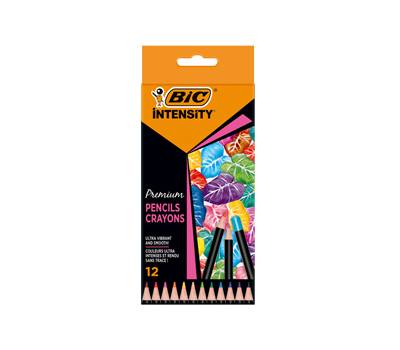 Matita Intensity Wood Premium - colori assortiti - conf. 12 pezzi - 951844 Bic - 3086123651968 - DMwebShop