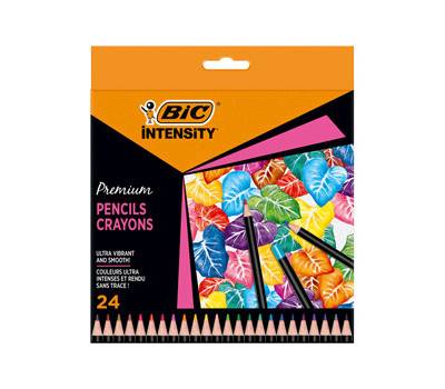 Matita Intensity Wood Premium - colori assortiti - conf. 24 pezzi - 9678231 Bic - 3086123653207 - DMwebShop