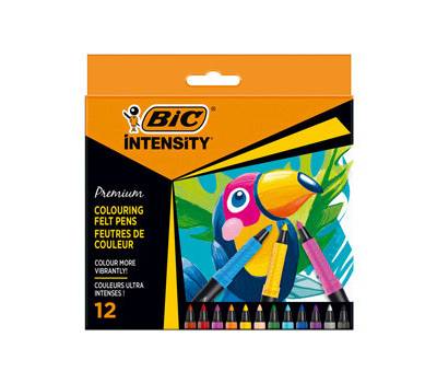 Pennarello Intensity Premium - colori assortiti - conf. 12 pezzi - 977891 Bic - 3086123655140 - DMwebShop