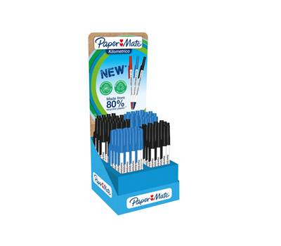 Penna a sfera Kilometrico RecycLED - assortiti nero-blu - expo 300 pezzi - Papermate - 2194898 - 113026981948982 - DMwebShop