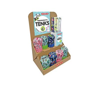 Temperamatite Tenks Fancy e Righe 16 cm - colori assortiti - display Voila' conf. 48 pezzi  - Arda - 1650001 - 8003438032638 - DMwebShop