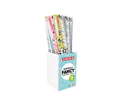 Righelli Fancy - 16 cm - fantasie assortite - barattolo 24 pezzi - Arda - R17DBAR - 8003438032614 - DMwebShop