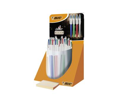Penna sfera scatto multifunzione 4 Colors Glace' - punta 1 mm - colori assortiti - expo 40 pezzi - 520021 - 3086123751194 - DMwebShop