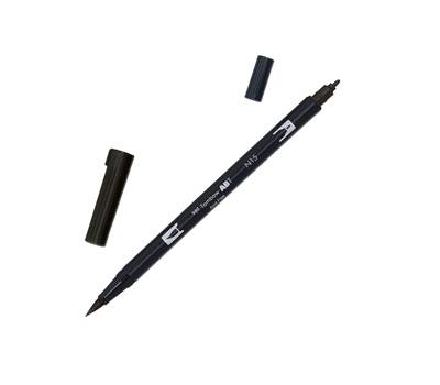 Pennarello Dual Brush N15 - nero - conf. 6 pezzi - Tombow - PABT-N15 - 4901991902310 - DMwebShop