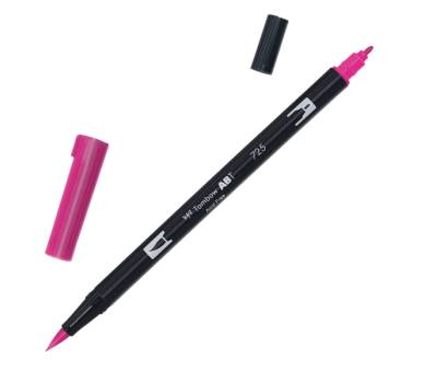 Pennarello Dual Brush N725 - rhoadamine red - conf. 6 pezzi - Tombow - PABT-725 - 4901991901917 - DMwebShop