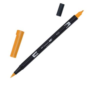Pennarello Dual Brush N933 - orange - conf. 6 pezzi - Tombow - PABT-933 - 4901991902198 - DMwebShop