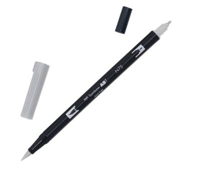 Pennarello Dual Brush N75 - cool gray 3 - conf. 6 pezzi - Tombow - PABT-N75 - 4901991902495 - DMwebShop