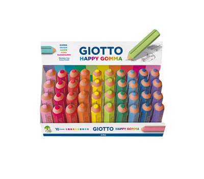 Happy Gomma - colori assortiti - conf. 40 pezzi - Giotto - 233800 - 87323A - DMwebShop