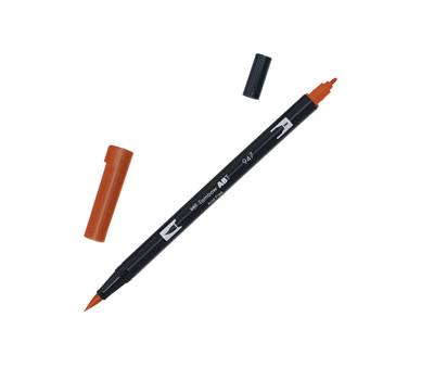 Pennarello Dual Brush N947 - burnt sienna - conf. 6 pezzi - Tombow - PABT-947 - 4901991902228 - DMwebShop