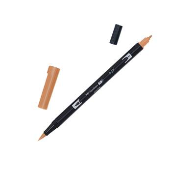 Pennarello Dual Brush N977 - saddle brown - conf. 6 pezzi - Tombow - PABT-977 - 4901991902259 - DMwebShop