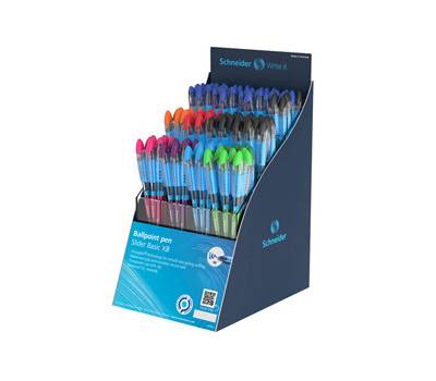Penna sfera Slider Basic XB - colori assortiti - expo 80 pezzi - Schneider - P304102 - 4004675125354 - DMwebShop
