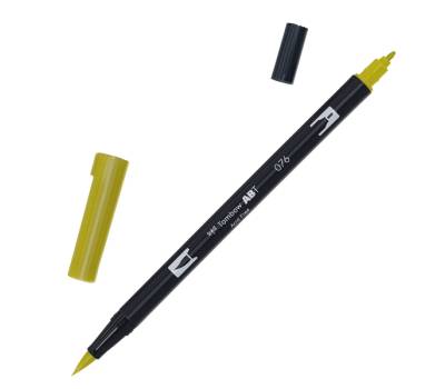 Pennarello Dual Brush N076 - green ochre - conf. 6 pezzi - Tombow - PABT-076 - 4901991901191 - DMwebShop