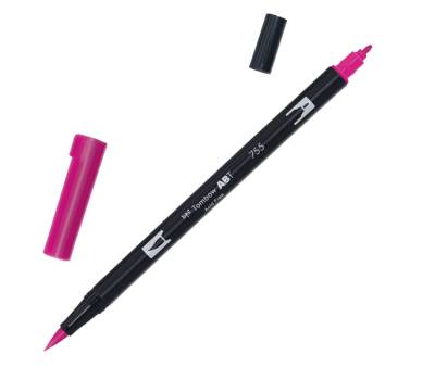 Pennarello Dual Brush 755 - rubine red - conf. 6 pezzi - Tombow - PABT-755 - 4901991901948 - DMwebShop