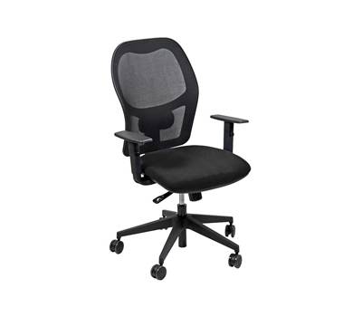 Seduta operativa Hubble HUHU - 4 blocchi - con braccioli regolabili - nero - Unisit - HUHU/BR/TN - DMwebShop
