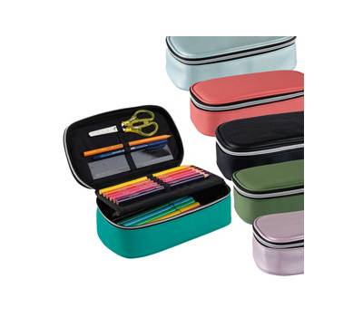 Portapenne ovale XL - 13 x 22 x 7 cm - colori assortiti - conf. 12 pezzi - Favorit - 400184017 - 8006779050972 - DMwebShop