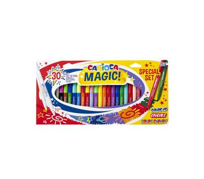 Pennarello Magic Markers - punta 6 mm - colori assortiti - conf. 30 pezzi - Carioca - 43183 - 8003511431839 - DMwebShop