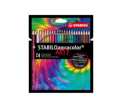 Pastelli Arty Aquacolor - colori assortiti - astuccio 24 pezzi - Stabilo - 1624/1-20 - 4006381547208 - DMwebShop