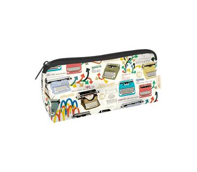 Astuccio con zip - Olivetti - 19,5 x 8 x 6 cm - carta lavabile 100 gr - conf. 2 pezzi - Kartos - 01405700 - 8009162387129A - DMwebShop