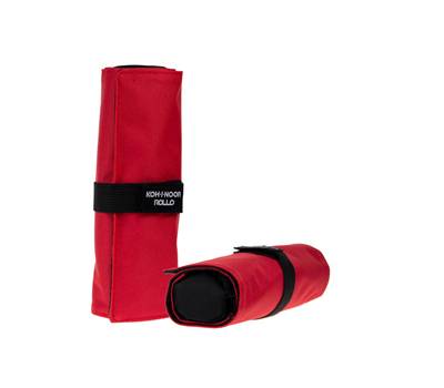 Astuccio arrotolabile Roller - con astuccio zip interno - 24 scomparti - 7,5 x 21,5 cm - tessuto - rosso - Koh.i.noor - DJTR-24 - 8032173017822 - DMwebShop