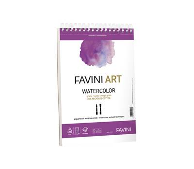 Blocco spiralato Watercolor 23 x 29,7 cm 300 gr 20 fogli Favini Art A290024 - 21995