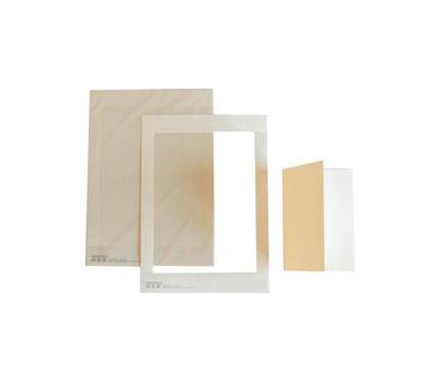 Cartoncino prefustellato 117 x 170 mm bianco martellato - 21172