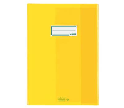 Coprimaxi Colibri con alette ecoPE 180 mic A4 liscio trasparente giallo - 22111