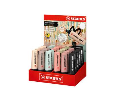 Evidenziatore NatureColors Boss Original colori assortiti expo 30 pezzi - 25198