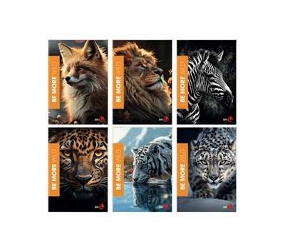 Maxiquaderno Be More Wild A4,36,2 fogli 100 gr 1 rigo con margine - 25244