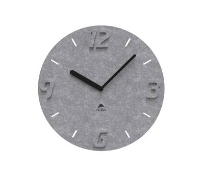 Orologio da parete effetto 3D diametro 30 cm PET grigio Alba HORPET G - 24187