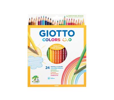 Pastelli colorati Colors 3,0 diametro mina 3 mm astuccio 24 pezzi Giotto F278400 - 22848