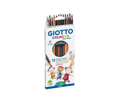 Pastelli colorati Stilnovo skin tones diametro mina 3,3 mm astuccio 12 pezzi F257400 - 22850