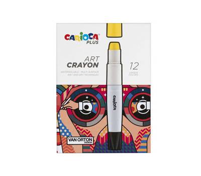 Pastello a cera Art Crayon diametro 10 mm x 138 mm colori assortiti Plus Carioca 45213 - 22813