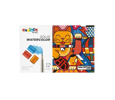 Pastiglia acquerello diametro 18 mm x 10 mm colori assortiti Plus Carioca 45210 - 22776