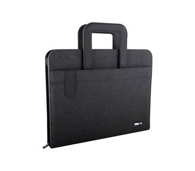 Portablocco Flap con manici tessuto nero - A4,21550