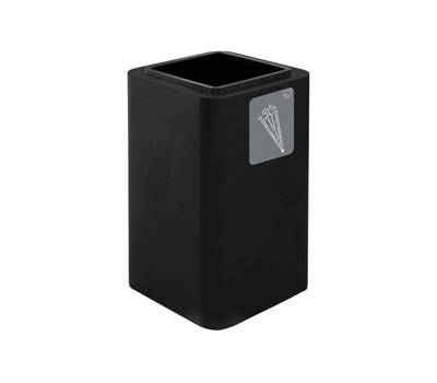 Portaombrelli Cubo 38 x 38 x 65 cm acciaio nero - 24195