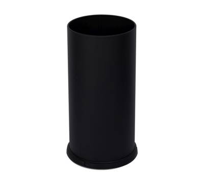 Portaombrelli Steel con vaschetta interna diametro 24 cm H 49 cm 22 lt acciaio nero Stilcasa 581 N - 24190